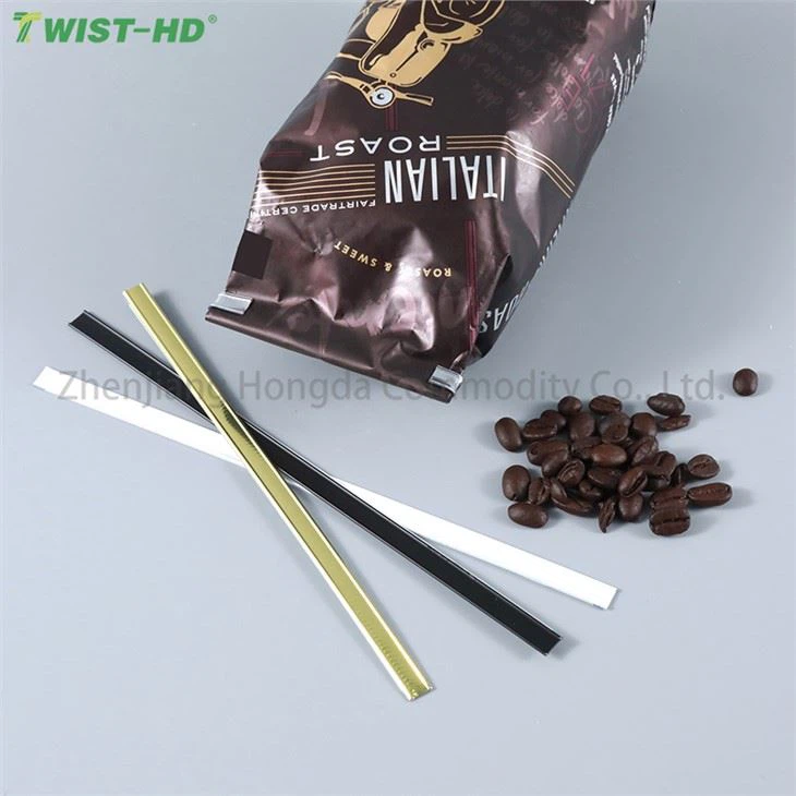 Plastic Double Wire Twist Tie/Tin tie for coffe bag Plastic Double Wire Twist Tie/Tin tie for coffe bag